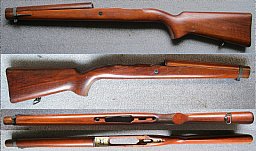 Holz-Schaft mit Handschutz und Beschlägen für Kongsberg Scharfschützengewehr Mod. 1959 / M59 WaA