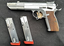 Tanfoglio P19S P 19 S mit Kompensator 9mm Para - BO-MAR - Visier - Silber