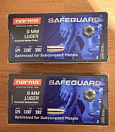 Norma 9 mm Luger Safeguard JHP 8,0g/124grs.