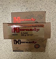 3 Schachteln Hornady 9,3x62 SP-RP 18,5g/286grs. UVP pro Schachtel 139€