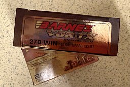 2 Schachteln Barnes .270 Win. Vor-TX TTSX 8,5g/130grs. UVP je Schachtel 79€