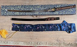 Kawashima Steel Katana "Heian Sutoku" – 1095 Kohlenstoffstahl mit lehmgehärteter Klinge (Clay Temper