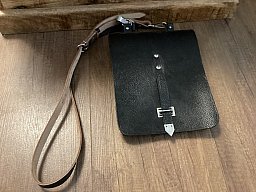 Schwarze Kartentasche / Meldetasche NVA