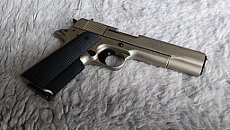 Für Selbstabholer: Colt Government 1911 A1 Schreckschusspistole - cal. 9mm P.A.K. - PTB 774 - Nickel