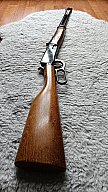 Daisy Unterhebelrepetierer / Lever Action BB-Luftgewehr - Cal. 4,5mm (.177) BB - Holzoptik