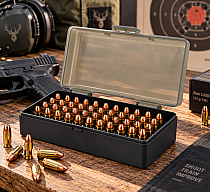 Patronenbox für 50 Patronen 9 mm Luger / 9x19 / 9mm Parbellum uvm.