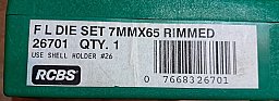 7x65R RCBS Langwaffenmatrizensatz Full Length Rifle 2-Die-Set