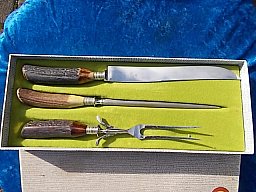 Sammler aufgepasst schönes Tranchier Besteck Set J.A. Henkels Zwilling Solingen no Teile 98