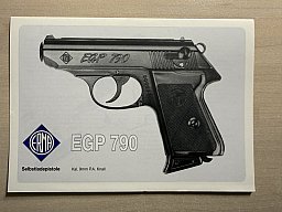 Bedienungsanleitung Pistole Erma EGP 790 - NEU