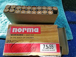Munition Norma 7,5x55