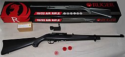 Ruger 10/22 Co2-Gewehr 4,5mm Diabolo mit Zubehör.
