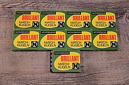 Vintage Sammler Neckermann Brillant Diabolo Match Kugeln 9 Pakete