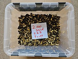 2.000 Hülsen 9x19 S&B