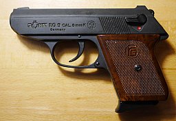 Gut erhalten: SRS, PTB, Gas / Knall / Platz Pistole Röhm RG 9 ("Walther PPK"), 8 mm Knall