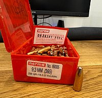 Norma Vulkan Geschosse 9,3mm .365 232 Gr / 15G 49 Stück