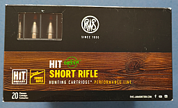 RWS Hit Short Rifle .308 Win. 150 grain -100 Patronen-