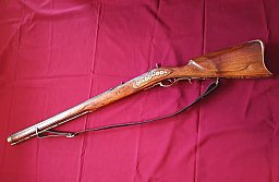 Altes originales Vorderlader-Perkussionsgewehr (sehr schwere Ausführung) Cal. ca. 17,4mm