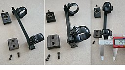 Schwenkmontage SM / Brückenschwenkmontage für Modell 98 - Ringe: 25,4 mm / 1"