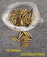 ca. 75 Stück leere Hülsen .223 Black Pack für Wiederlader