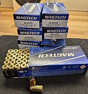 350 Stück MAGTECH .45 ACP Hülsen – kalibriert, entzündert & gereinigt