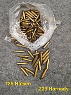 ca. 125 Stück leere Hülsen .223 Hornady für Wiederlader