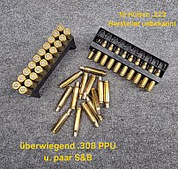 leere Hülsen .223 u. .308 PPU S&B für Wiederlader