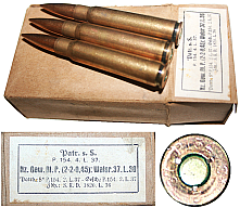 Wehrmacht Päckchen 7,9 mm Patronen mit s.S. Geschoss