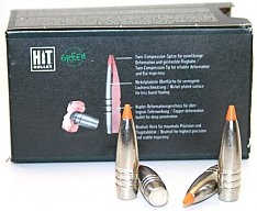 50 Stück NEUE RWS Geschosse HIT BLEIFREI ähnl. BARNES TTSX 8mm S .323 10,4g 160gr Deformation GREEN