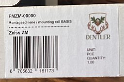 Dentler Montageschiene Basis (Zeiss ZM)