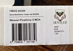 Dentler Montageschiene Basis (Weaver/Picatinny)