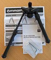 Original Magpul Bipod / Zweibein (M-LOK Montage) Schwarz inkl. Zubehör AR15