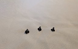 Kornsatz für Pistole 08, 3 versch. ca. 6,5-7,2mm