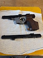 Sortpistole Kal. 32 mit Wechselsystem Kal. 22 LR