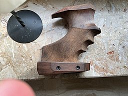 Formgriff Holz Walther LP400/LP500 Hämmerli AP20Pro mit seitlicher Griffbefest. Gr. XL