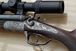 Eleganter Hahnendrilling 9,3 x 72 R und 16/65