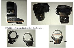 VIRTUS Schwenkmontage Oberteile 30 mm