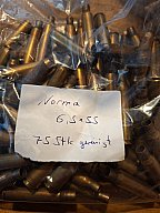 Ca 75 Norma Hülsen 6,5x55 gebraucht