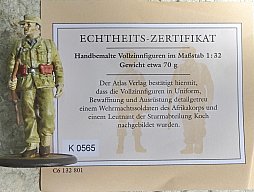 Handbemalte Zinnfigur Soldat Afrika-Korps