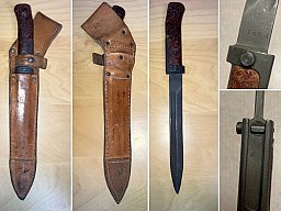 SA VZ 58 Bajonett mit Lederscheide
