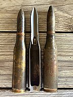 Drei Deko Patronen für das MG151/15 der Luftwaffe Wehrmacht