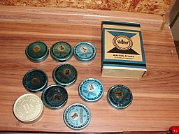 10 volle Dosen DDR Kugeln / Diabolos , Waffenpflegeset , Reinigungsstab - aus DDR Bestand !!!!!!!