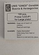 Zündhütchen Large Pistol Ginex 1000 stk