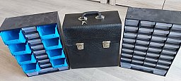 Lederkiste für Büchsenmacher+2 Schachtel für kleine Teile