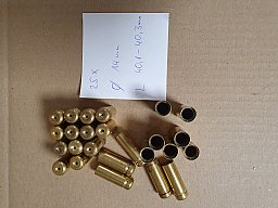 25 Stück Gallager - Hülsen, Messinghülsen, Ladehülsen, Schwarzpulver, Perkussion, Sharps, cal .54