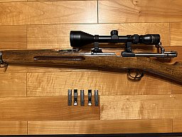 Schwedenmauser Husqvarna M38 – Kal. 6,5×55 – nummerngleich – mit 5 Ladestreifen und 498 Schuss