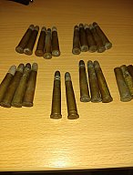 Patronen leer 8,15*45R Alt Deko Kein K98 Gewehr 88 Original Bleigeschoss