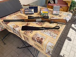 Blaser Büchsdrilling D99 Trio Links Kal..30R, 7x57R, .22Hornet