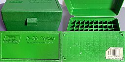 MTM PATRONENBOX RM-50-10 GRÜN MIT KLAPPDECKEL F. 50 PATRONEN