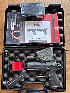 Walther P22 9mm P.A.K. PTB 778 + Pyro Launcher + Koffer + Zubehör + 50 Schuss