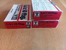 5,6x50Mag. 52 Schuss RWS TM und VM Teilmantel und Vollmantel